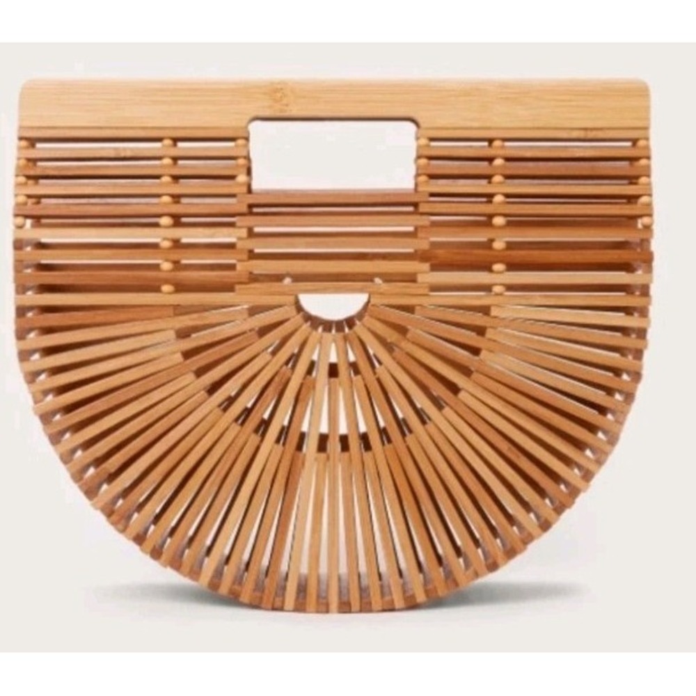 NEW! Cult Gaia Arc Clutch Bamboo